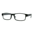 thumbnail image 1 of Mens Classic Rectangle Wood Grain Spring Hinge Arm Plastic Reading Glasses Slate +2.25, 1 of 4