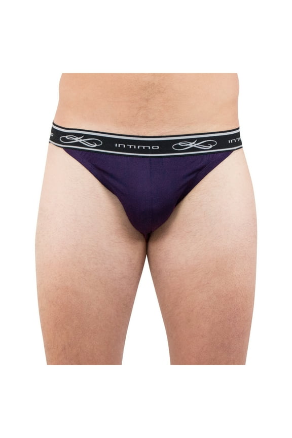 Mens Classic Silk Bikini Thong Underwear
