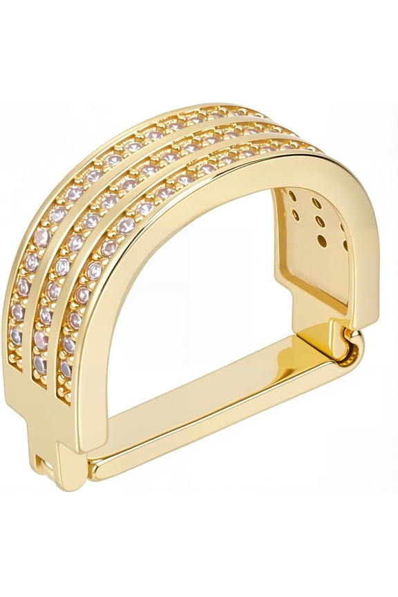 Mens Classic Square Cubic Zirconia Neck Tie Rings Necktie Clasp Rhinestone Bling Shiny Tie Tacks Ring Holder Accessories