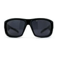 thumbnail image 1 of Mens Classic Thick Plastic Horn Sport Sunglasses Shiny Black, 1 of 4