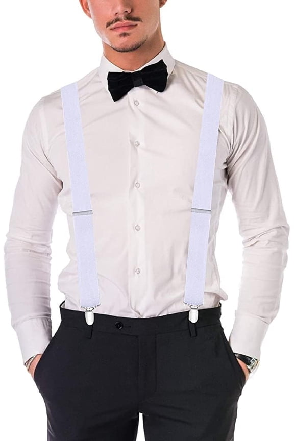 Mens Classic Vintage Retro Trouser Braces Suspenders Wide Braces Heavy Duty Blinders Multi Colour