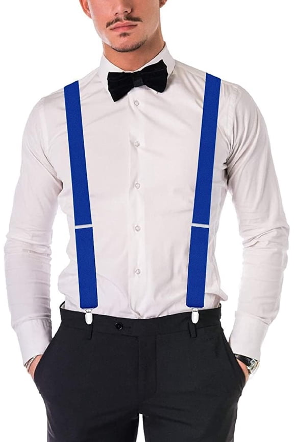 Mens Classic Vintage Retro Trouser Braces Suspenders Wide Braces Heavy Duty Blinders Multi Colour