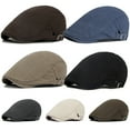 thumbnail image 1 of Mens Classical Newsboy Hat Cotton Newsies Hat Adjustable Cadet Cabbie Cap, 1 of 7
