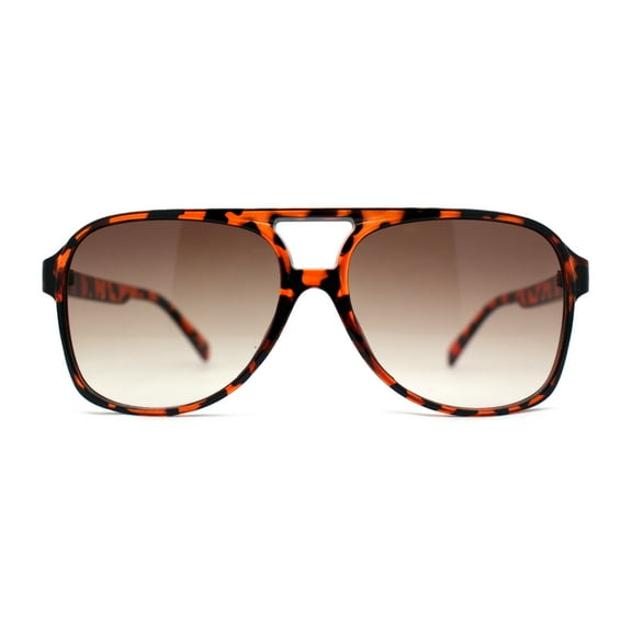 Mens Classy Gentlemans Retro Plastic Racer Luxury Sunglasses Tortoise Brown
