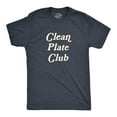 thumbnail image 1 of Mens Clean Plate Club T Shirt Funny Thanksgiving Dinner Lovers Tee for Guys Graphic Tees, 1 of 9