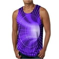 thumbnail image 1 of Mens TanksTawop Mens Tank Tops Round Neck Sports Printed Sleeveless Casual Tank Tops for Men for Men Tank Tops for Men Purple 6xl, 1 of 4