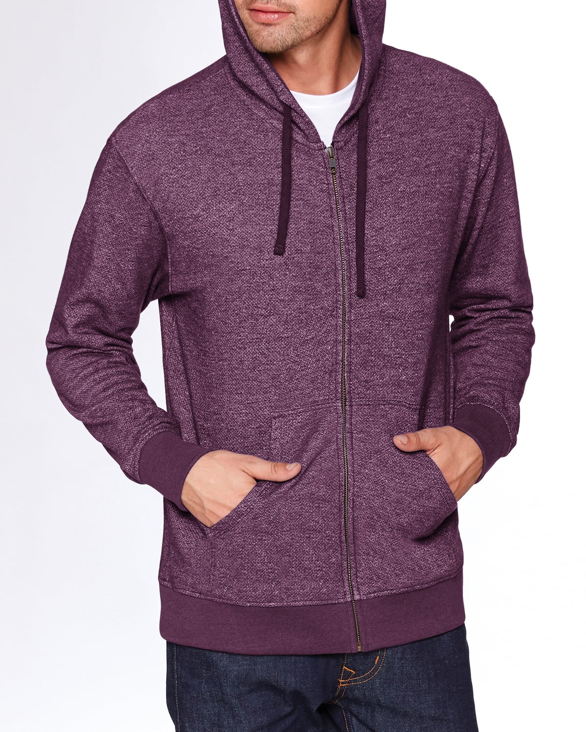 Mens Clementine Denim Fleece Full-Zip Hoody