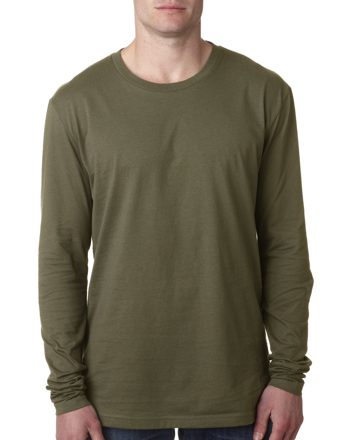 Mens Clementine Premium Fitted Long-Sleeve Crew Tee