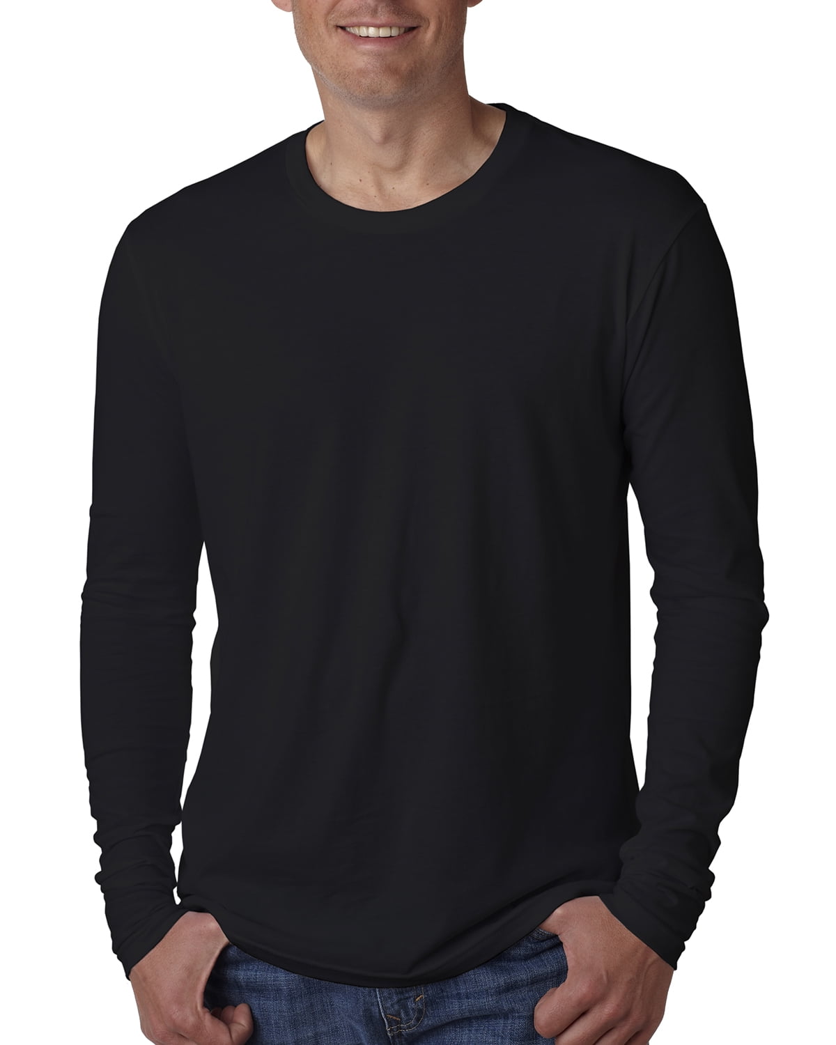 Mens Clementine Premium Fitted Long-Sleeve Crew Tee