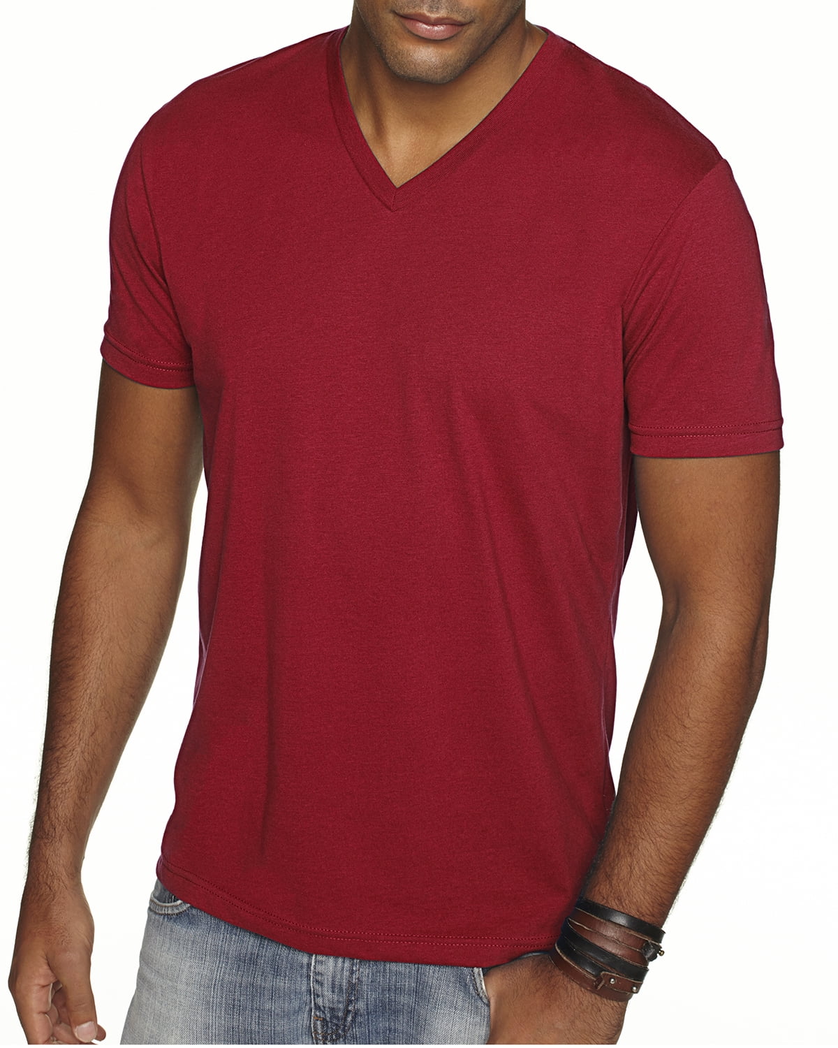 Mens Clementine Premium Fitted Sueded V-Neck Tee