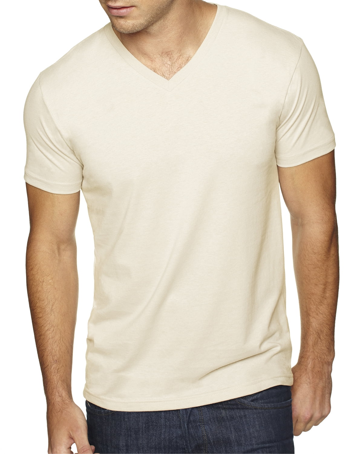 Mens Clementine Premium Fitted Sueded V-Neck Tee
