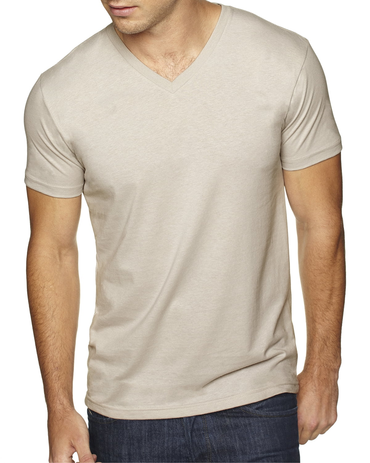 Mens Clementine Premium Fitted Sueded V-Neck Tee
