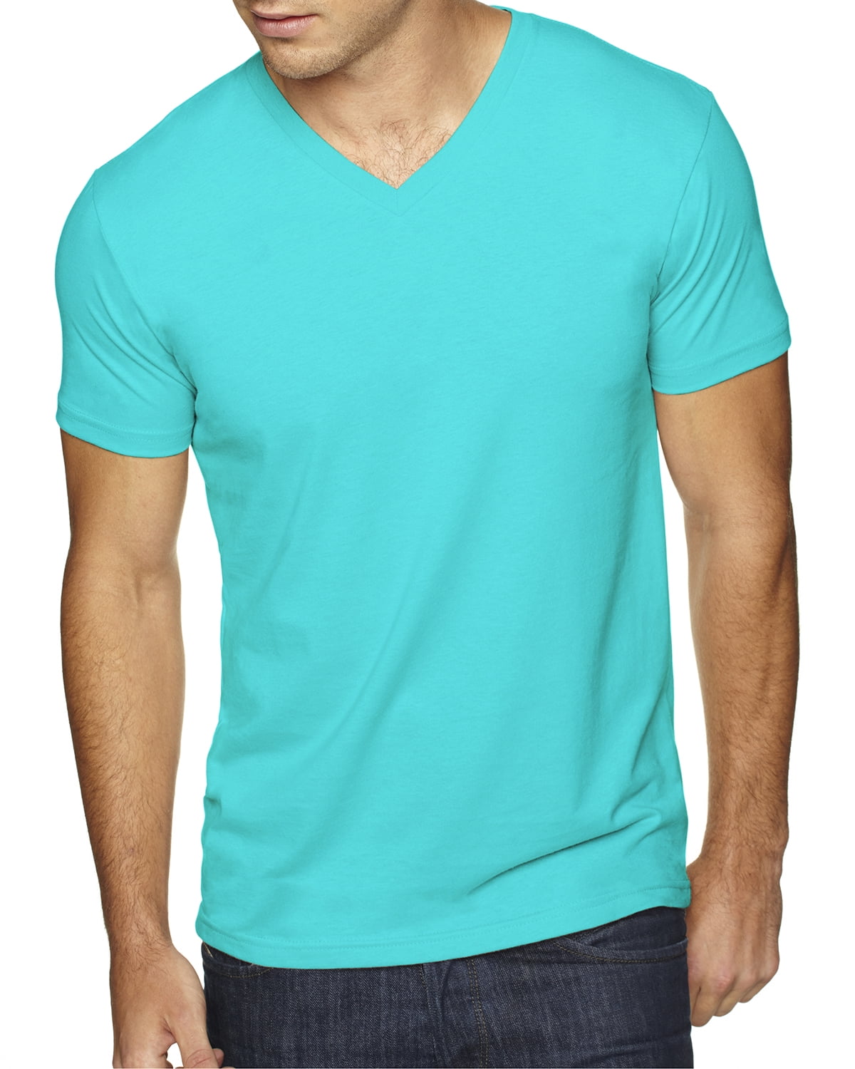 Mens Clementine Premium Fitted Sueded V-Neck Tee