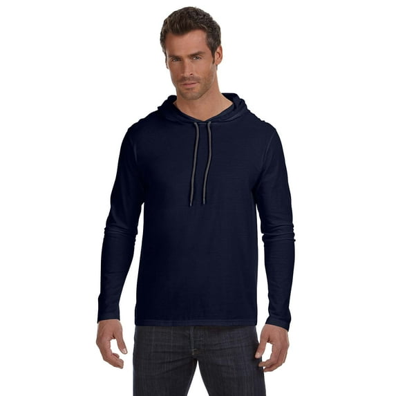 Mens Clementine Ringspun Long-Sleeve Hooded T-Shirt