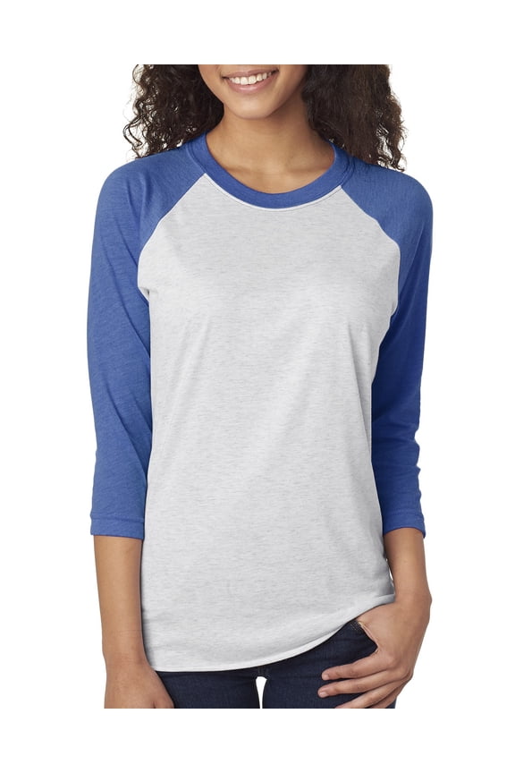 Mens Clementine Tri-Blend 3/4-Sleeve Raglan Tee