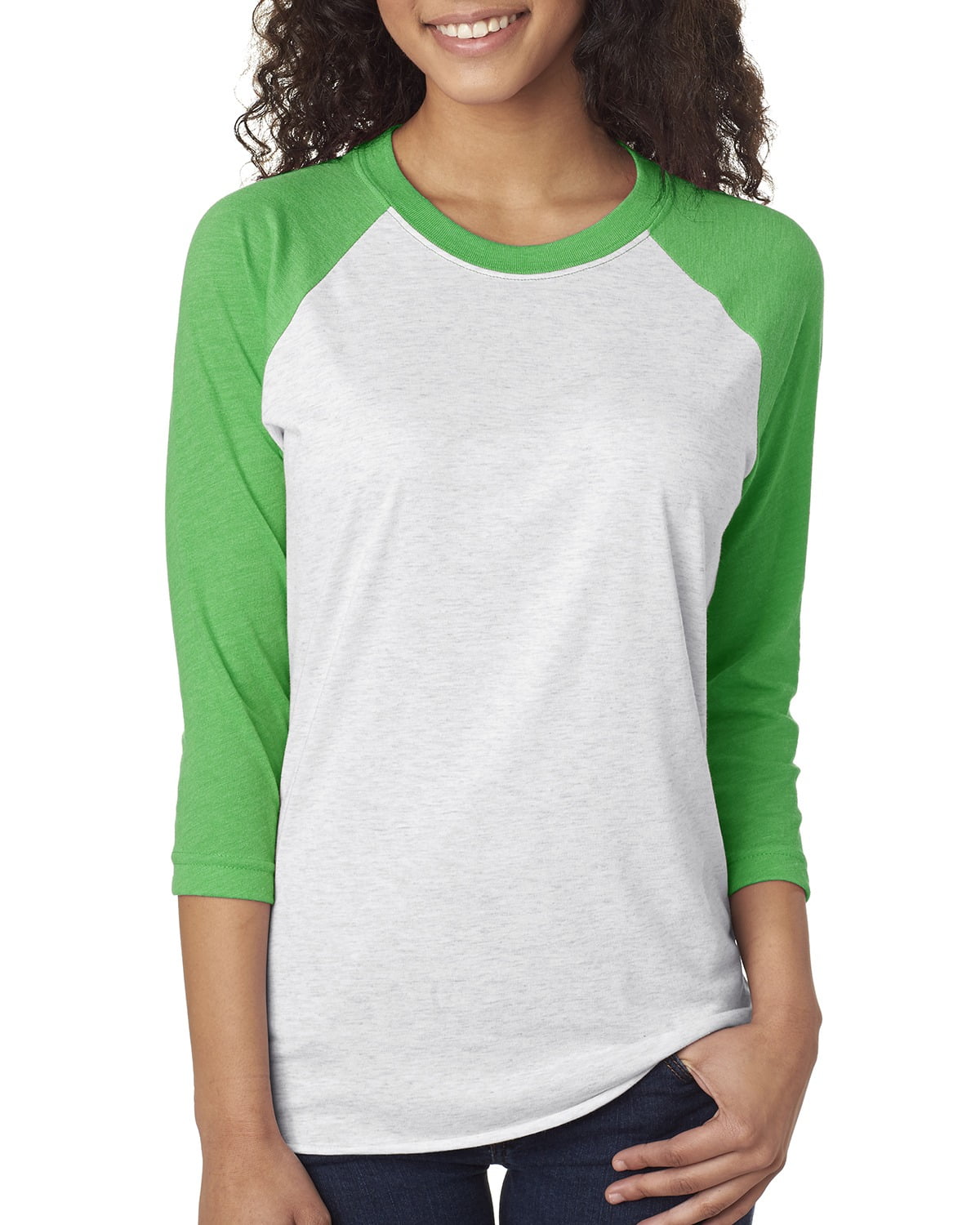 Mens Clementine Tri-Blend 3/4-Sleeve Raglan Tee