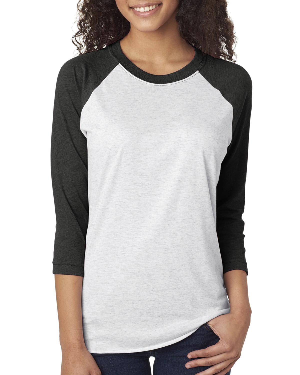 Mens Clementine Tri-Blend 3/4-Sleeve Raglan Tee