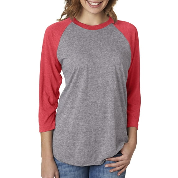 Mens Clementine Tri-Blend 3/4-Sleeve Raglan Tee