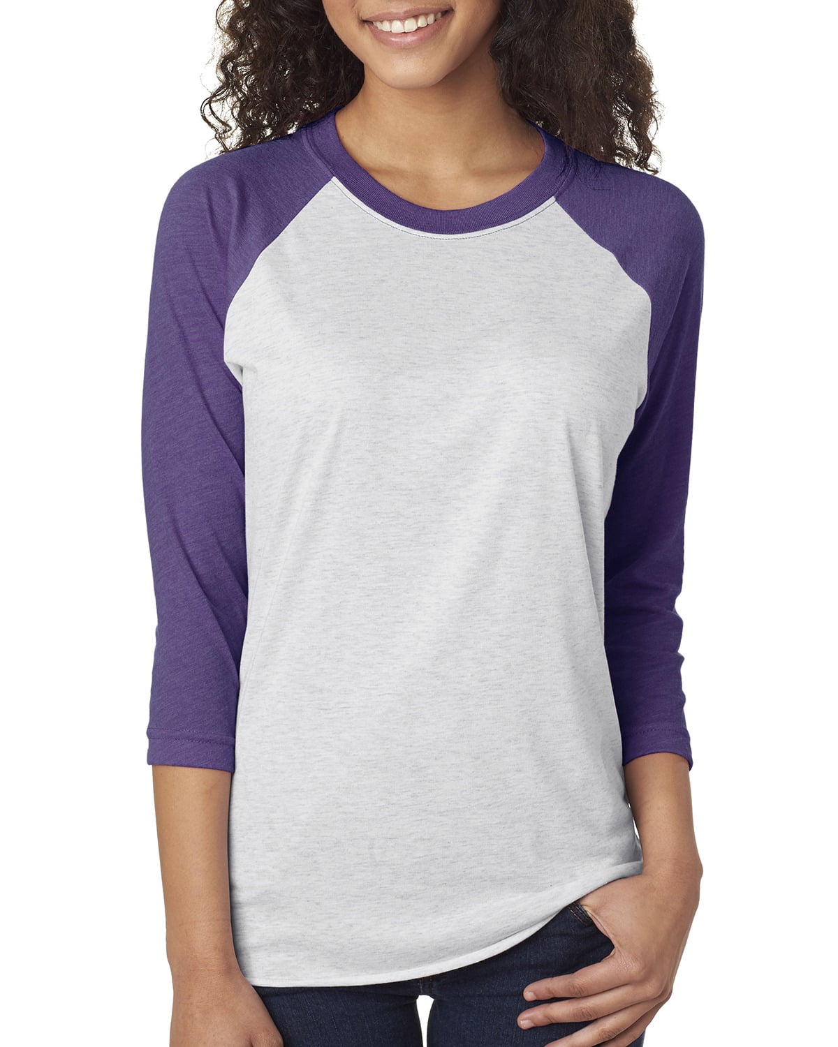 Mens Clementine Tri-Blend 3/4-Sleeve Raglan Tee