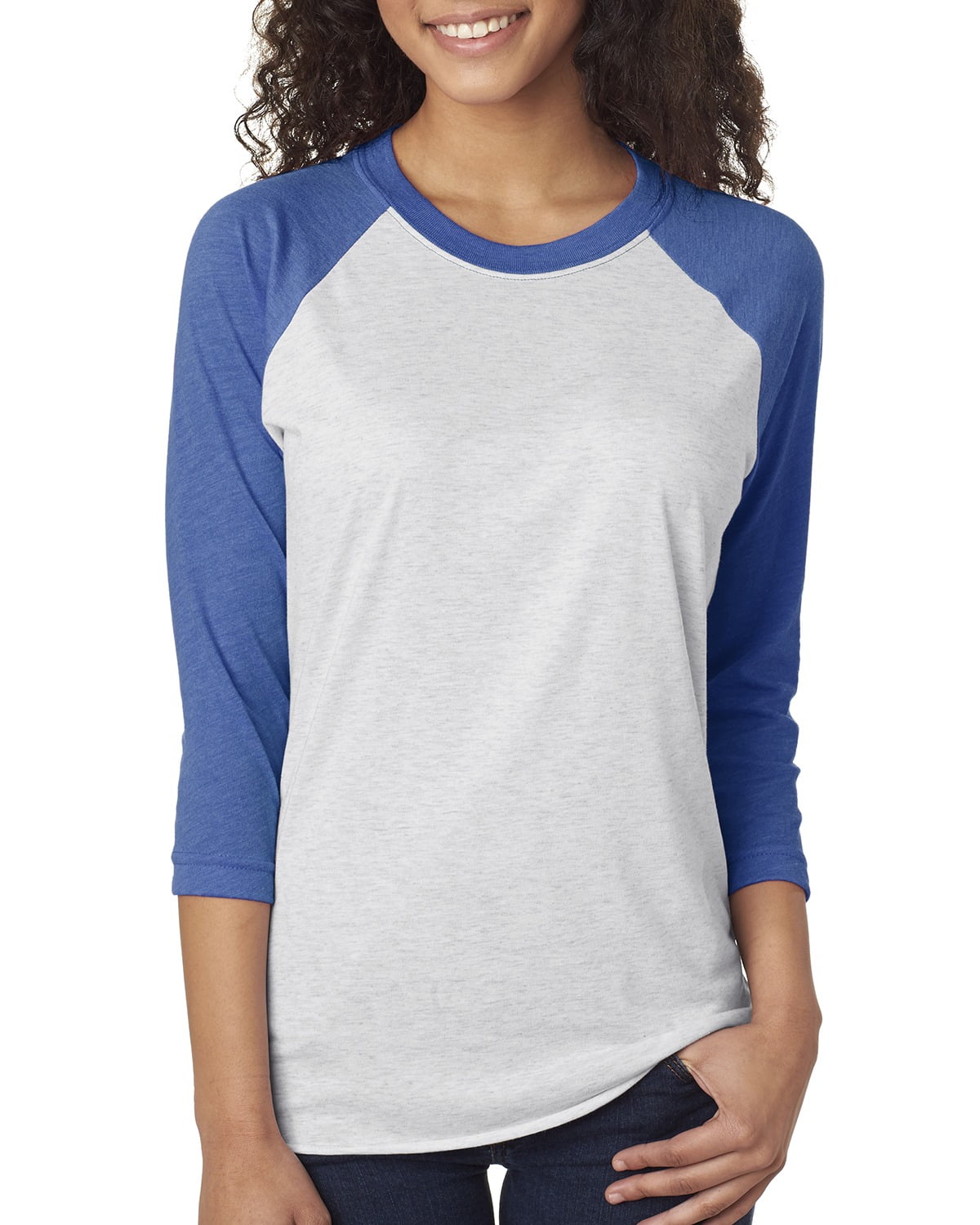 Mens Clementine Tri-Blend 3/4-Sleeve Raglan Tee