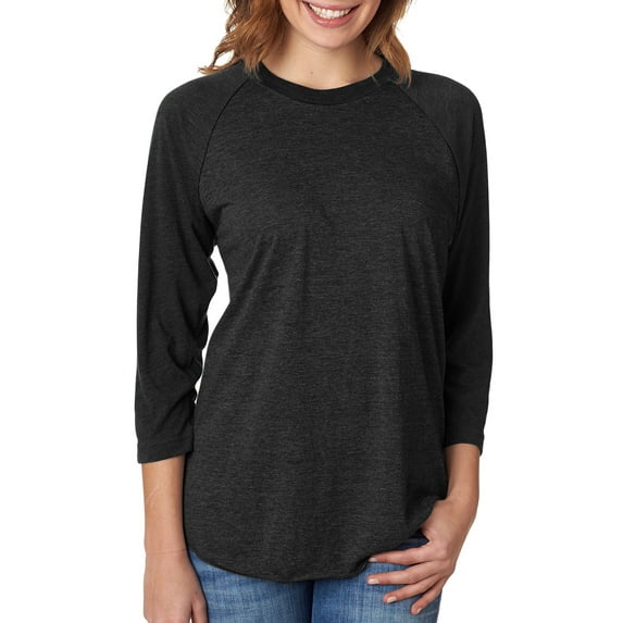 Mens Clementine Tri-Blend 3/4-Sleeve Raglan Tee