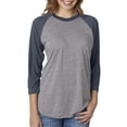thumbnail image 1 of Mens Clementine Tri-Blend 3/4-Sleeve Raglan Tee, 1 of 4