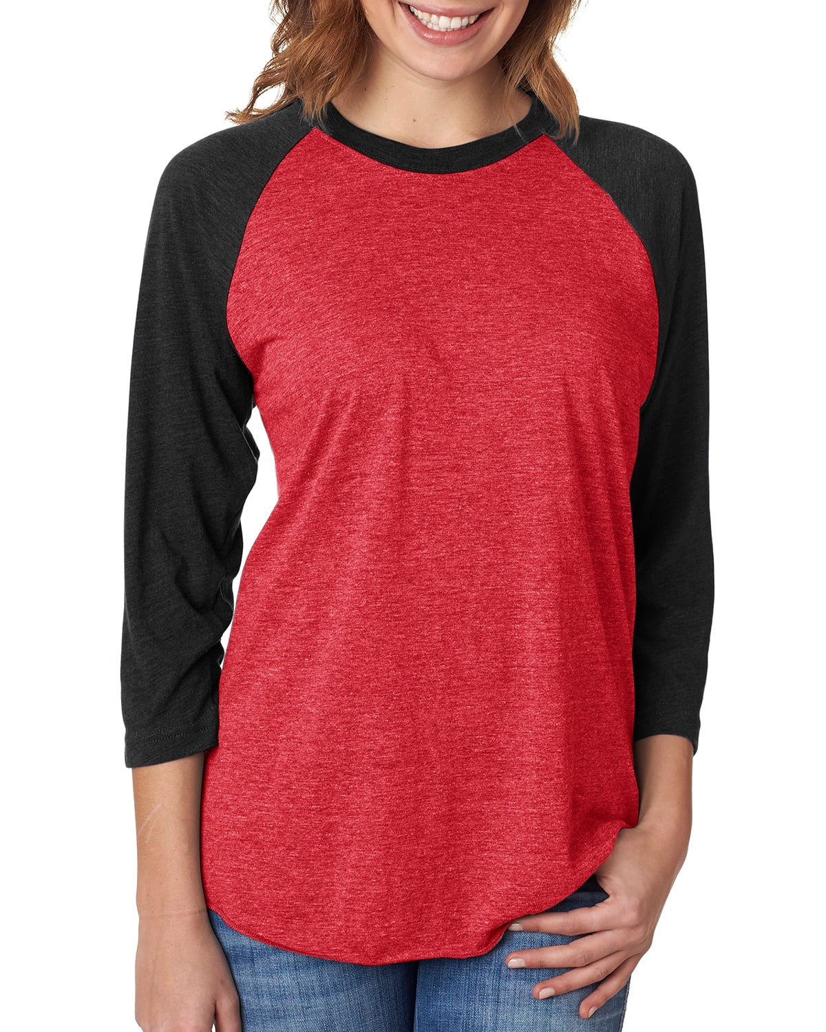 Mens Clementine Tri-Blend 3/4-Sleeve Raglan Tee