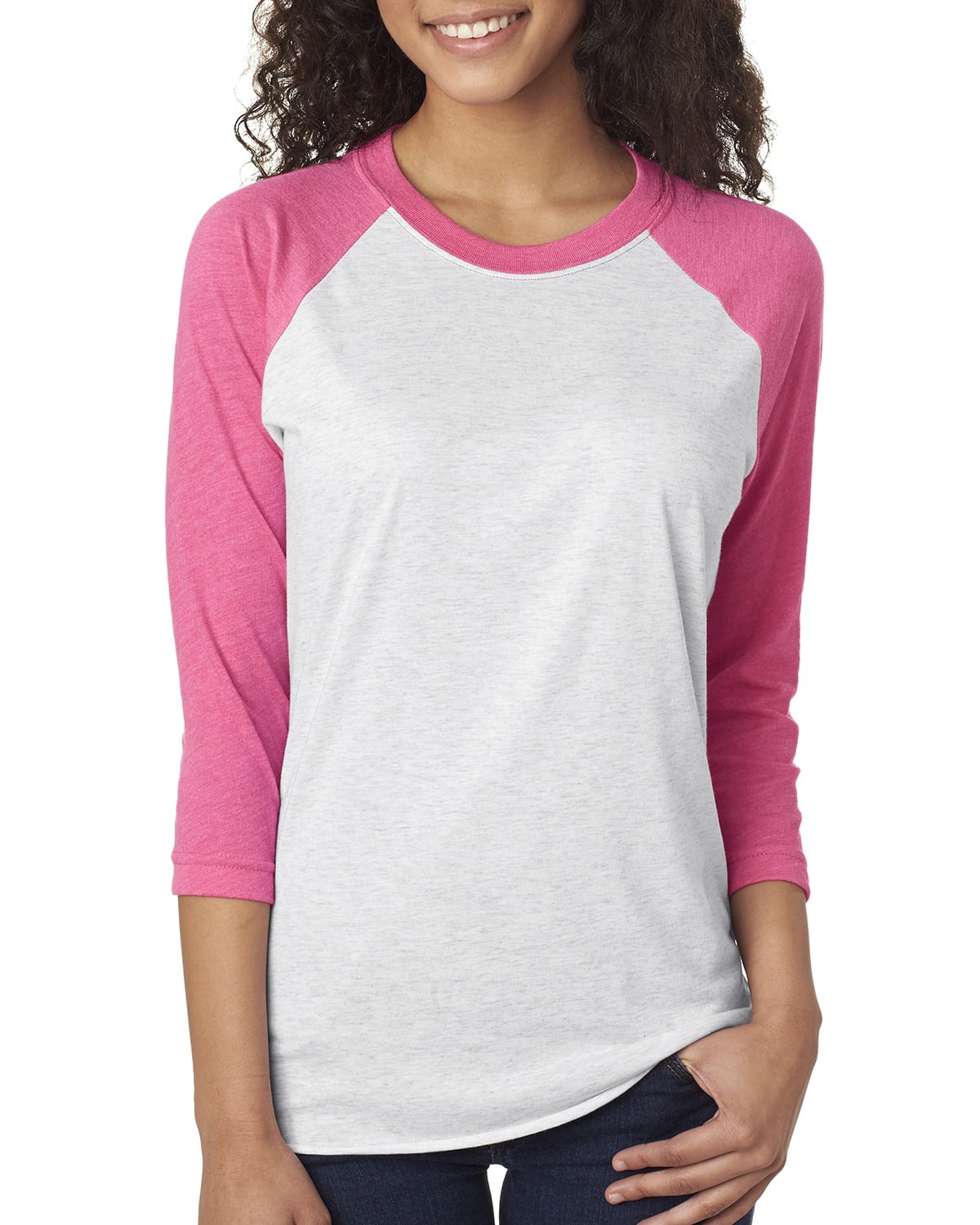 Mens Clementine Tri-Blend 3/4-Sleeve Raglan Tee