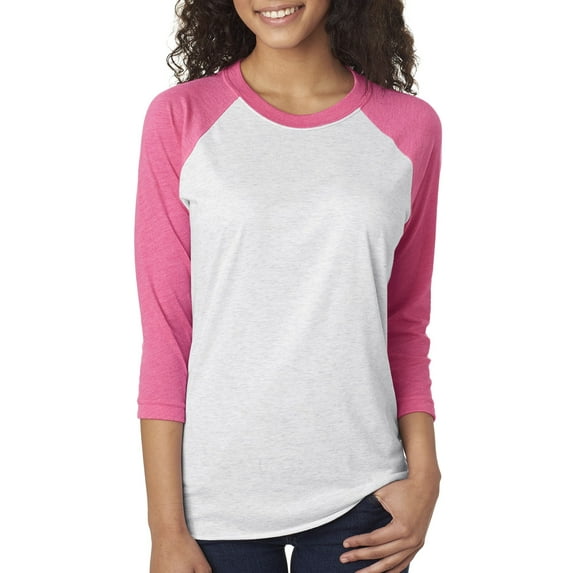 Mens Clementine Tri-Blend 3/4-Sleeve Raglan Tee