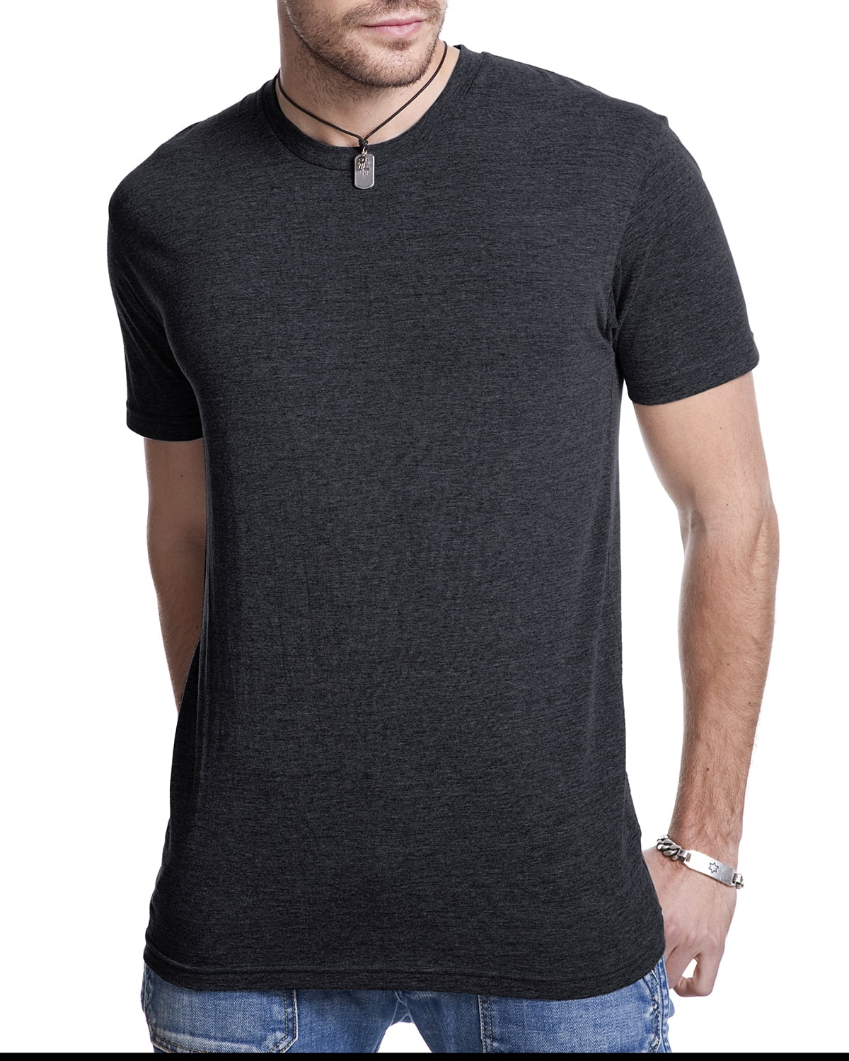 Mens Clementine Tri-Blend Crew Tee