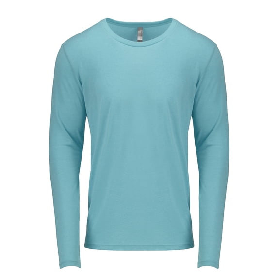 Mens Clementine Tri-Blend Long-Sleeve Crew Tee