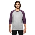 thumbnail image 1 of Mens Clementine Triblend 3/4-Sleeve Raglan T-Shirt, 1 of 1