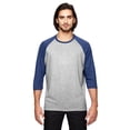 thumbnail image 1 of Mens Clementine Triblend 3/4-Sleeve Raglan T-Shirt, 1 of 1