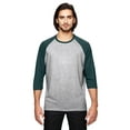 thumbnail image 1 of Mens Clementine Triblend 3/4-Sleeve Raglan T-Shirt, 1 of 1