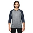 thumbnail image 1 of Mens Clementine Triblend 3/4-Sleeve Raglan T-Shirt, 1 of 1