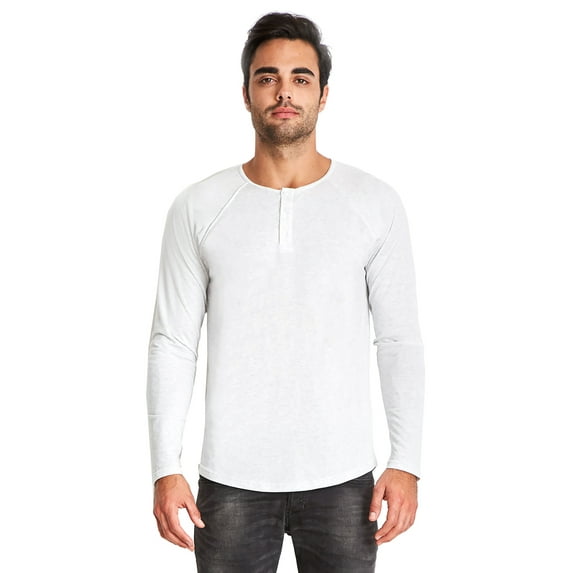 Mens Clementine Triblend Long-Sleeve Henley