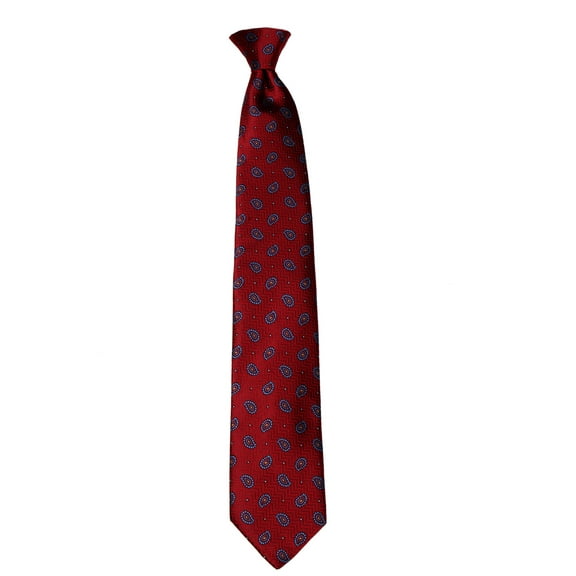 Mens Clip On pre made Paisley Designer Necktie