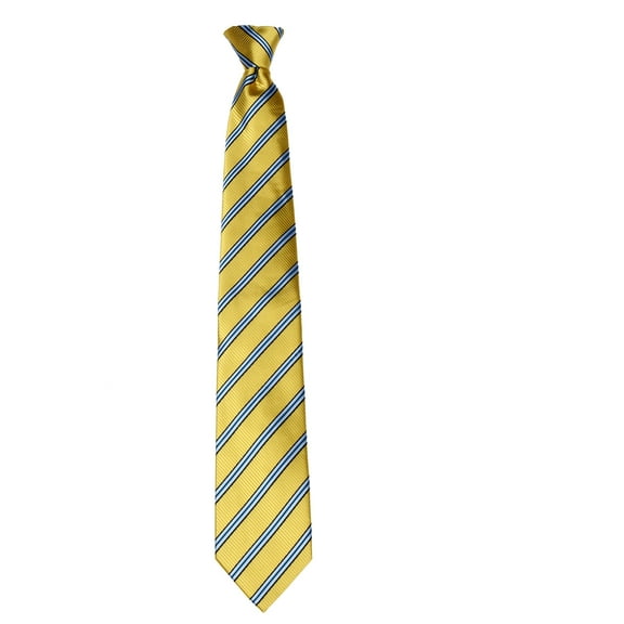 Mens Clip On pre made Stripe Designer Necktie