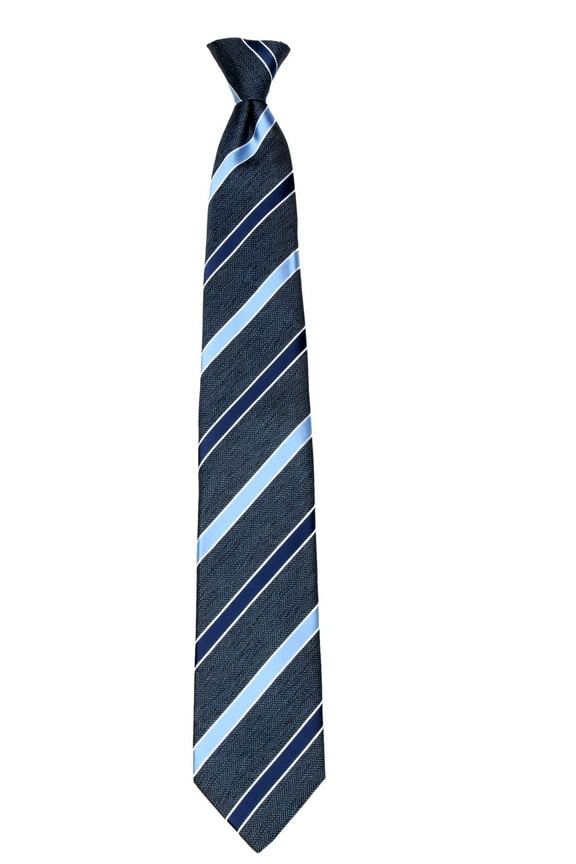 Mens Clip On pre made Stripe Designer Necktie