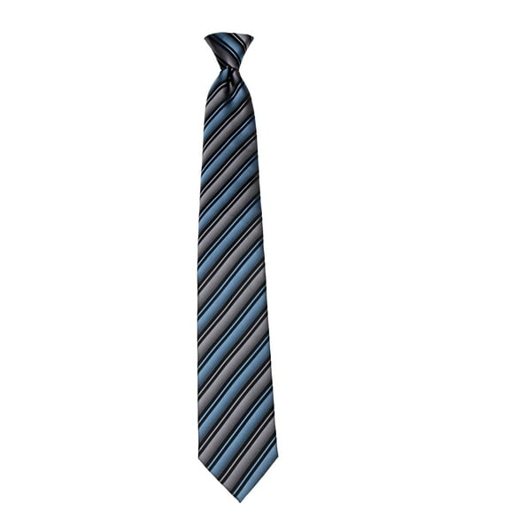 Mens Clip On pre made Stripe Designer Necktie