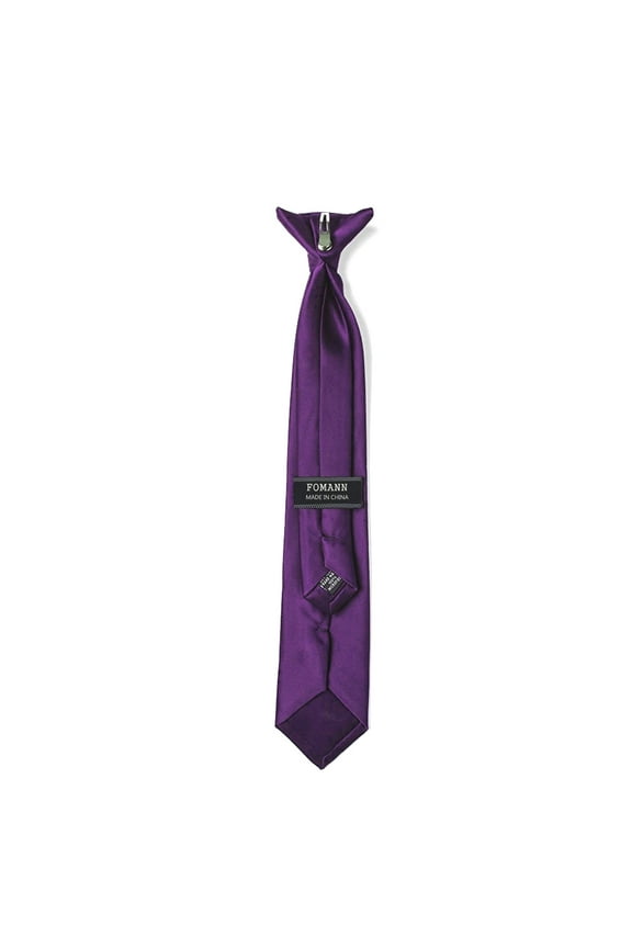 Mens Clip on Ties Solid Uniform Clip-on Neck Ties for Police and Security Pullaway Clip Ties
