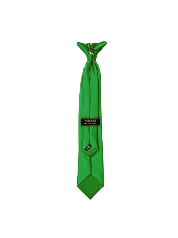 Mens Clip on Ties Solid Uniform Clip-on Neck Ties for Police and Security Pullaway Clip Ties