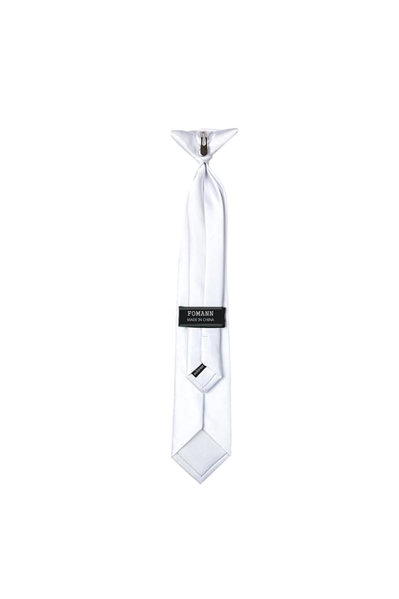 Mens Clip on Ties Solid Uniform Clip-on Neck Ties for Police and Security Pullaway Clip Ties