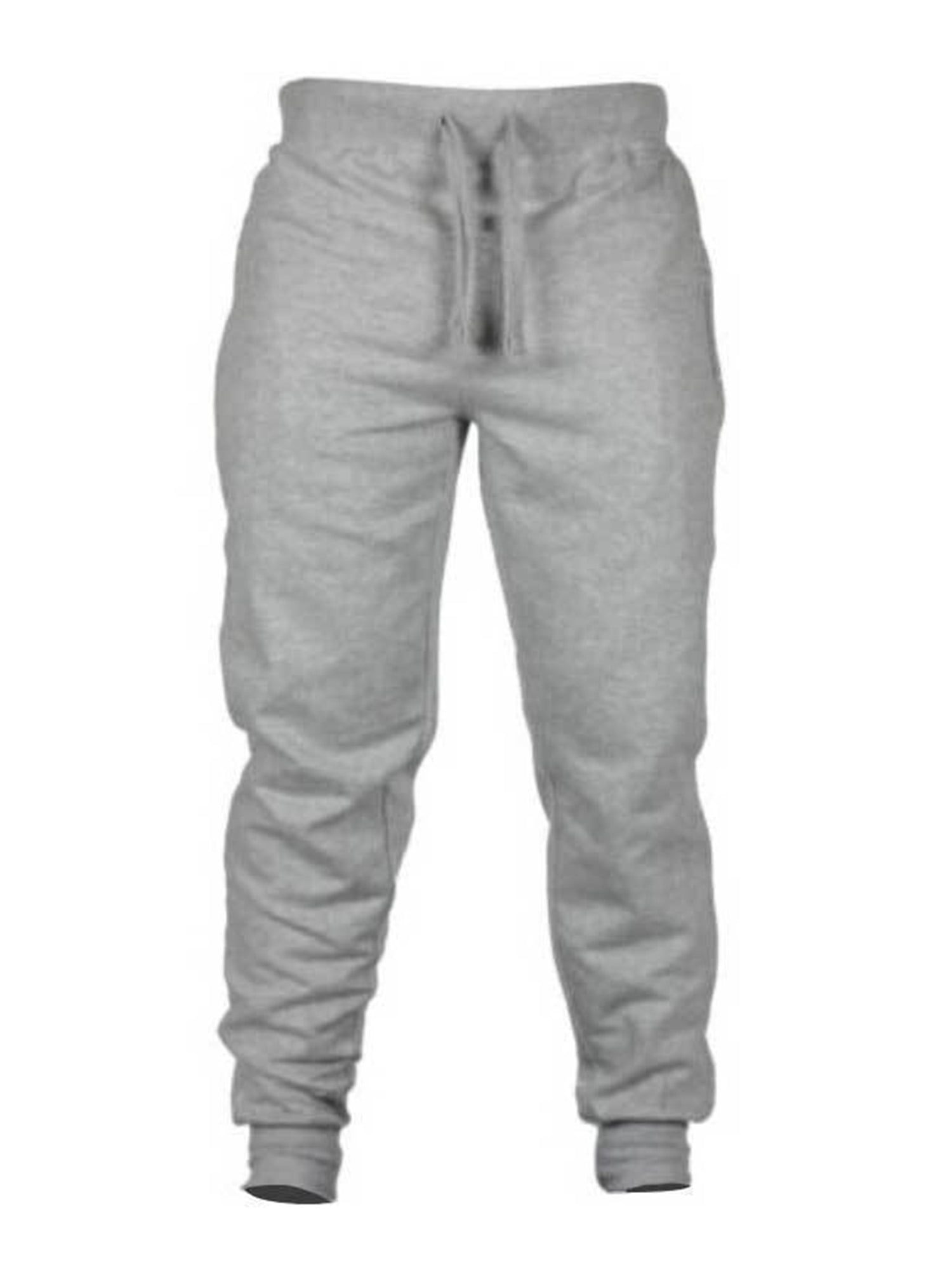 Mens Closed Bottom Light Weight Joggers Sweatpants with Pockets Solid  Tapered Leg Drawstring Training Joggers Pants 