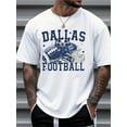 thumbnail image 1 of Mens Clothes, T Shirts for Men, Minimalist Design with Print, 100% Pure Cotton Fabric, Shirts for Men, Dallas Football Graphic T-Shirt, Men'S Casual Short Sleeve Tee, Comfortable And Stylish, 1 of 9