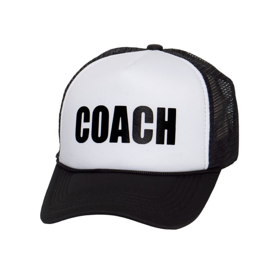 Mens Coach Trucker Hat - Sports Snapback Cap Gift For Coaches