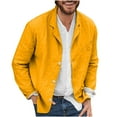 thumbnail image 1 of Mens Coats Casual Sport Coat Regular Fit Lightweight Linen Blazer Jacket Stylish Suit Jackets Up to 65% off, 1 of 3