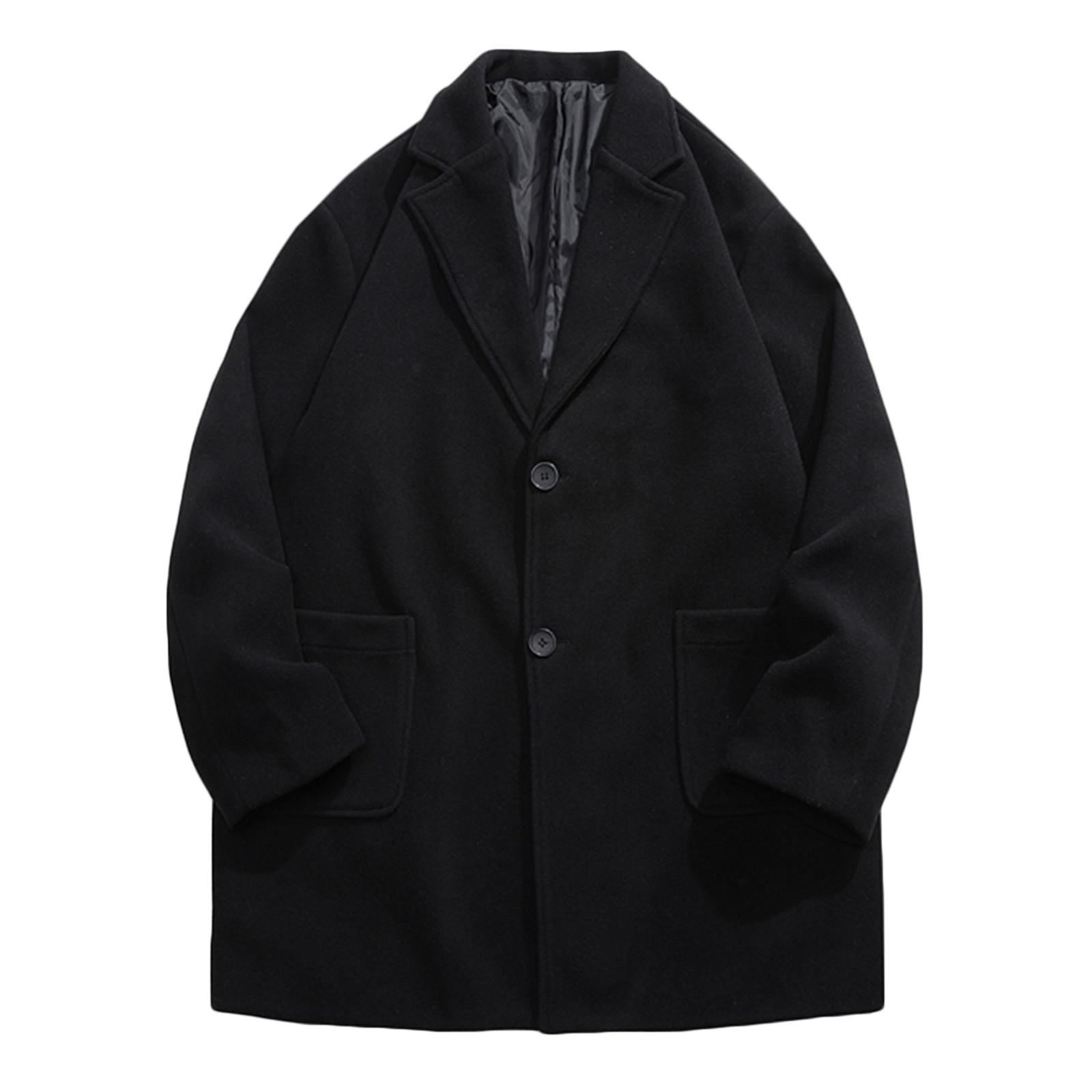 Mens Coats Sale Clearance,Winter Overcoat Single Breasted Wool Mid