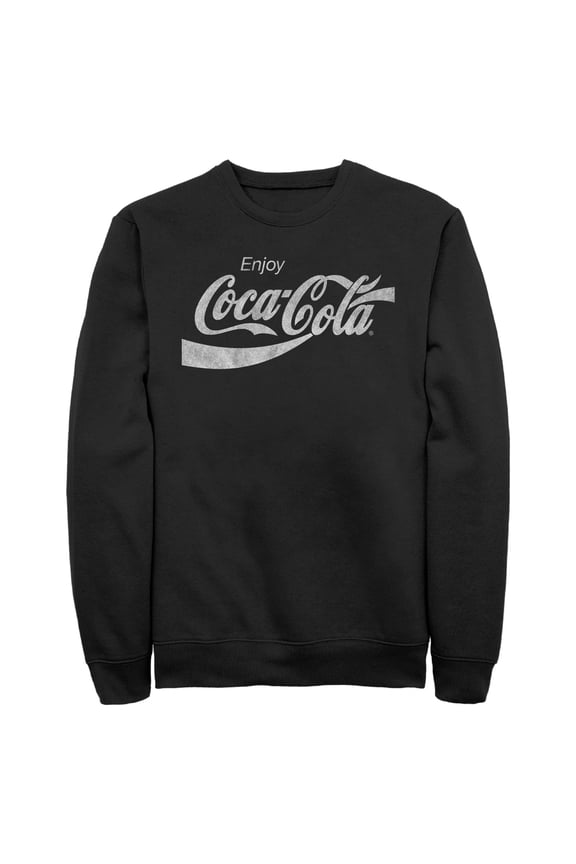 Mens Coca Cola Distressed Enjoy Sweatshirt