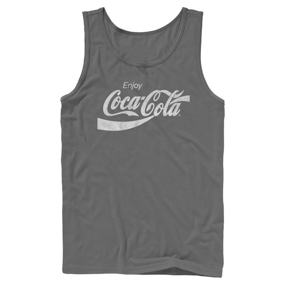 Mens Coca Cola Distressed Enjoy Tank Top